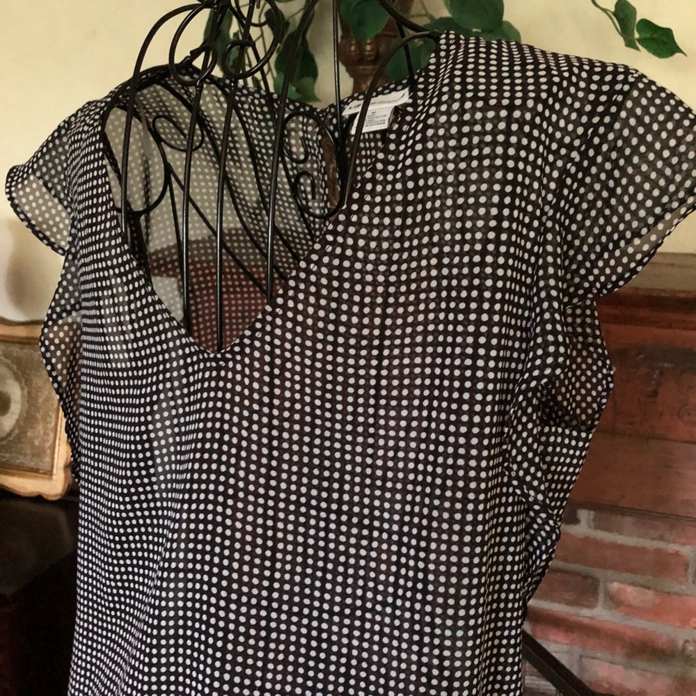 Sheer Polka-Dot Top